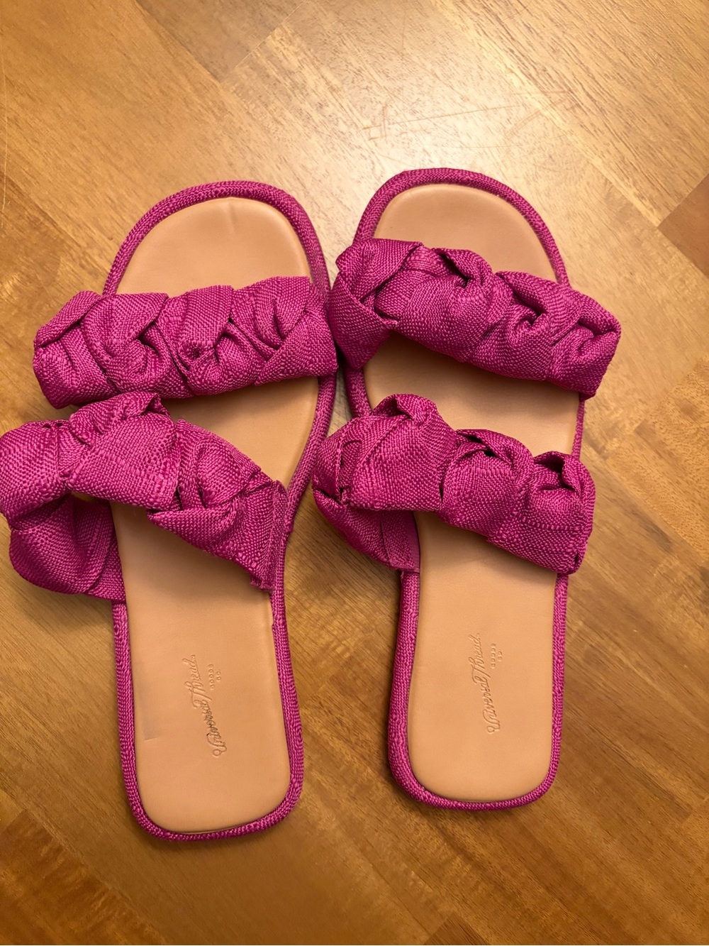 Universal Thread Meg Knotted Slide Sandals - Magenta